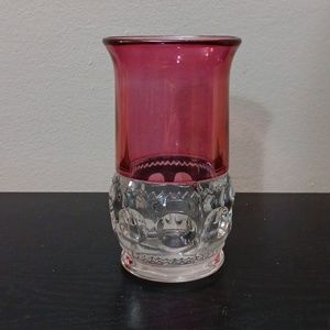 Vintage Kings Crown-Ruby Flashed (Top Only) 1950-1962 Juice Glass